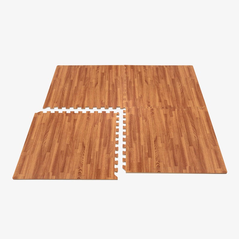 We Sell Mats Forest Floor 5/8 Inch Thick Printed Foam Tiles, Premium Wood Grain Interlocking Foam Floor Mats, Anti-Fatigue Flooring, Mahogany, 16 Sq Ft - Image 5